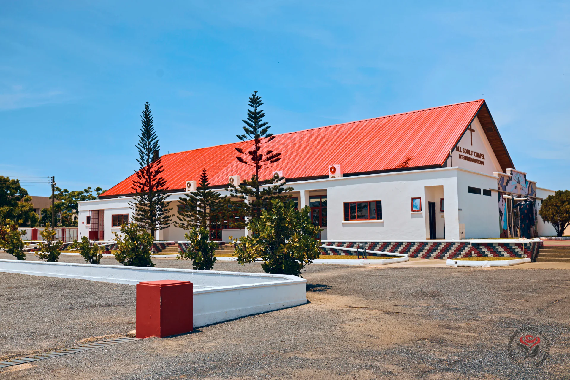 The crematorium and grounds