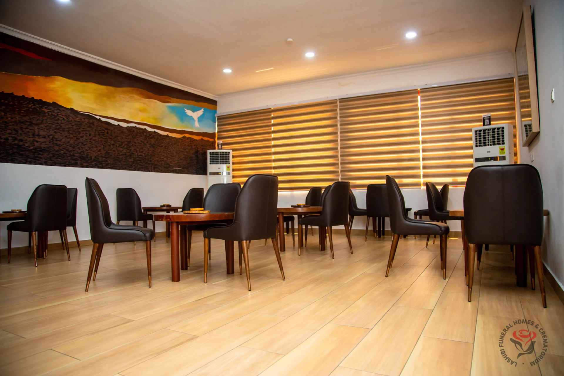 A quiet corner of the VIP lounge
